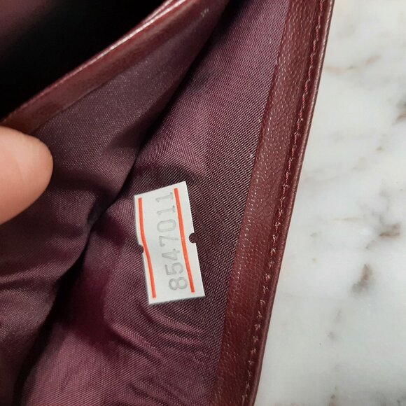 Vintage Etienne Aigner Burgundy Leather Bi-fold Wallet - Picture 7 of 10